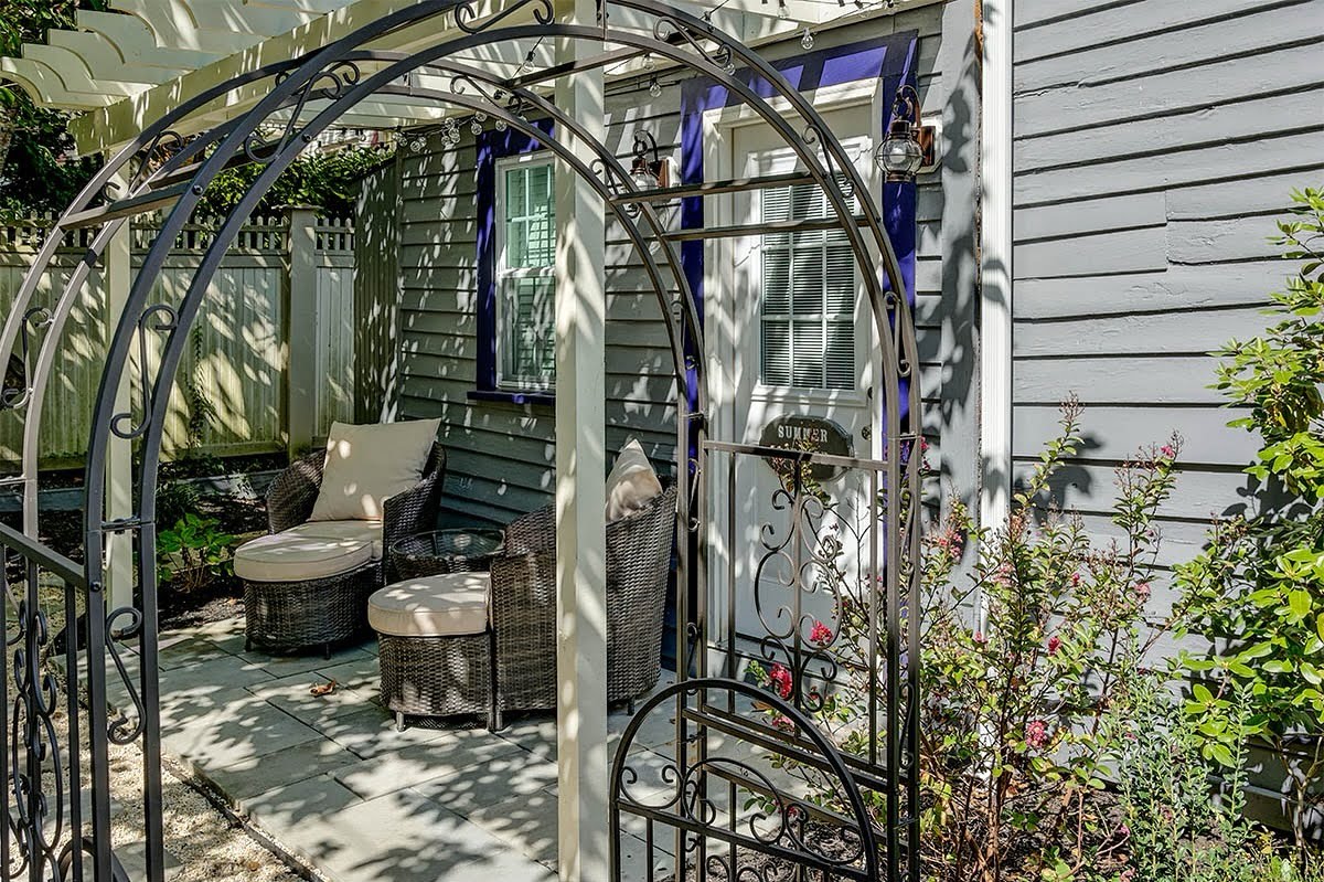What are you looking forward to most on your next visit to The Harrison Inn Coffee in this quiet outdoor alcove is high on our list Places to Stay New Jersey