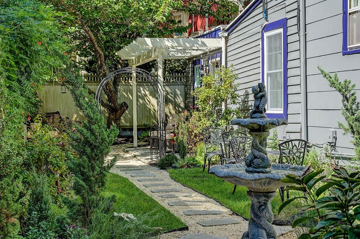 Discover a little corner of paradise at The Harrison Our charming outdoor seating area is perfect for relaxing with a morning coffee or an evening glass of wine Surrounded by lush greenery its the ideal spot to unwind and soak in the serene vibes Places to Stay New Jersey